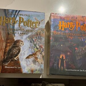 Harry Potter The Illustrated Editions Years 1-2 & 3-4 by J.R Rowling